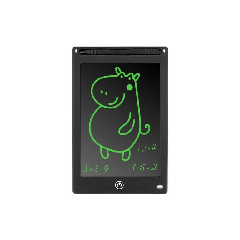 Dgitális író- és rajztábla LCD-képernyővel, 8,5 hüvelyk, fekete, 15x23 cm