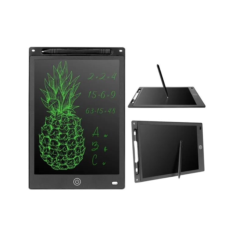 Digitális író-, rajzolótábla LCD képernyővel, 10 hüvelykes, 17,2x25cm, fekete