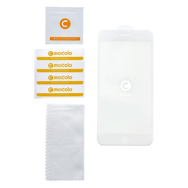 Mocolo 5D edzett üveg fehér iPhone 6/6S készülékhez