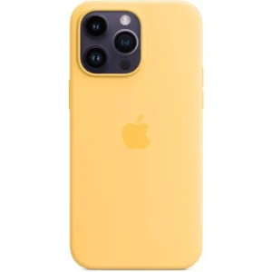 MPU03ZM/A Apple szilikon borító, beleértve a. Magsafe az iPhone 14 Pro Max Sunglow készülékhez tok