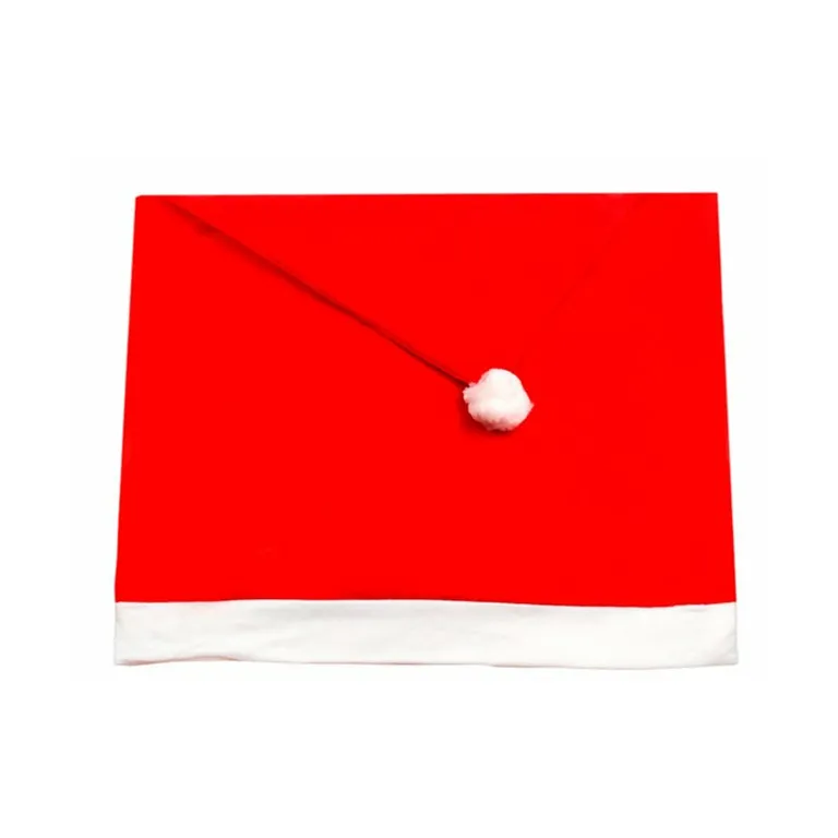 MALATEC Mikulás sapka alakú széktámla huzat, univerzális méret, 65x50 cm, piros-fehér 1 db