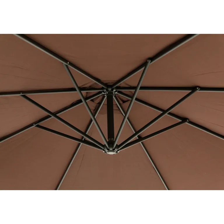 Nagyméretű összecsukható kerti napernyő, 3 m, barna