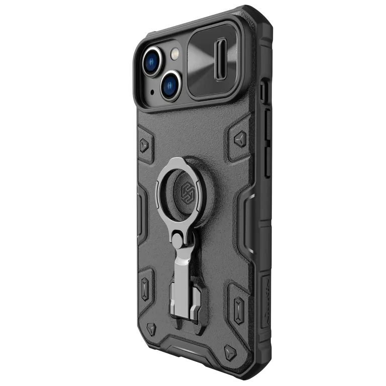 Nillkin CamShield Armor PRO Zadní Kryt pro Apple iPhone 13/14 fekete tok