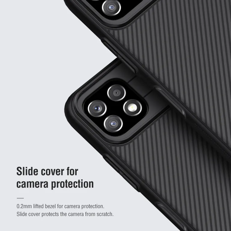 Nillkin CamShield hátlap Samsung Galaxy A22 5G fekete