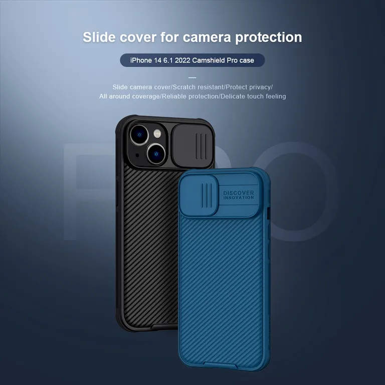 Nillkin CamShield PRO hátlap Apple iPhone 13/14 készülékhez Kék - Image 3