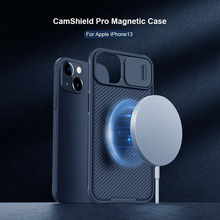 Nillkin CamShield Pro mágneses hátlap Apple iPhone 13 készülékhez Fekete