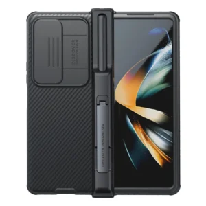Nillkin CamShield PRO Slot+Stand Back Cover for Samsung Galaxy Z Fold 4 5G fekete tok