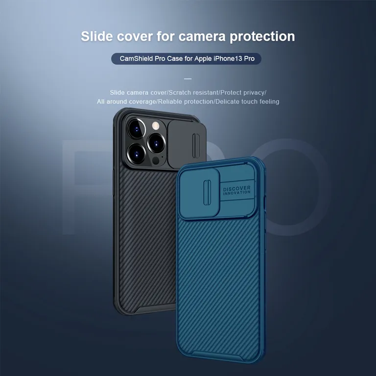 Nillkin CamShield Pro tok iPhone 13 Pro készülékhez (mélyzöld)