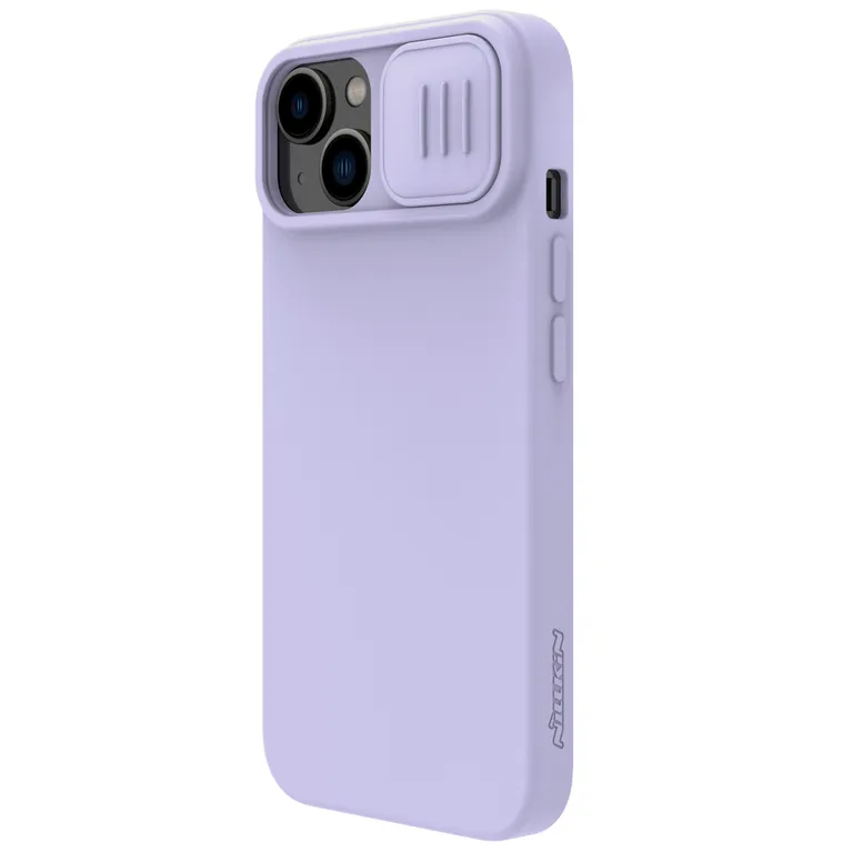 Nillkin CamShield Silky mágneses szilikon borítás Apple iPhone 13/14 lila iPhone 13/14 készülékhez tok