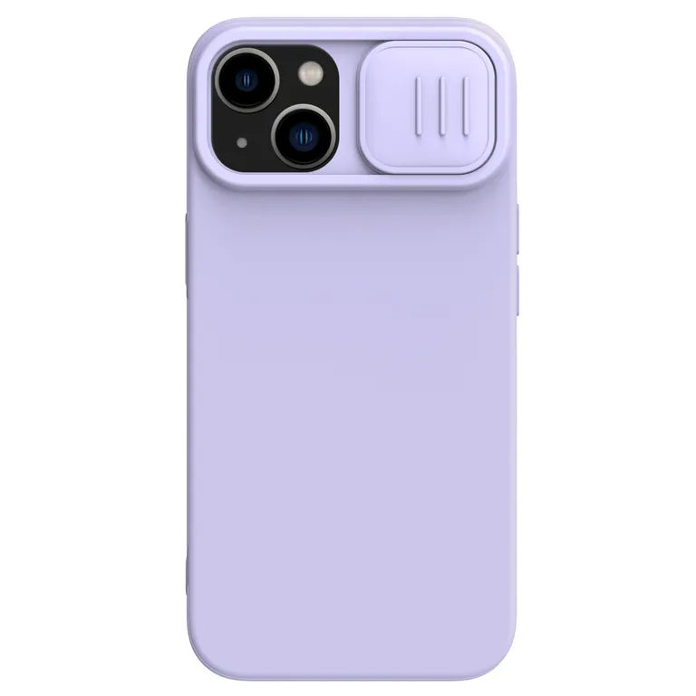 Nillkin CamShield Silky mágneses szilikon borítás Apple iPhone 13/14 lila iPhone 13/14 készülékhez tok