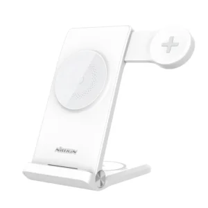 Nillkin PowerTrio 3in1 MagSafe vezeték nélküli töltő Samsung Watch-hoz Fehér