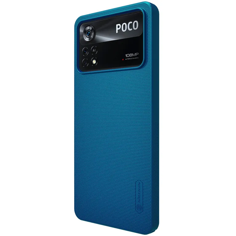 Nillkin Super Frosted Back Cover a Poco X4 Pro 5G Páva kékhez tok