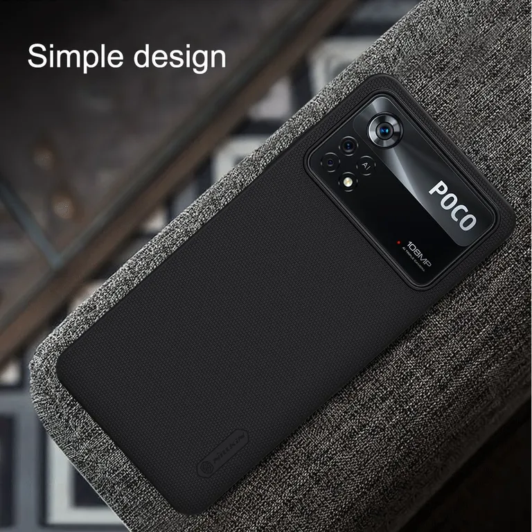 Nillkin Super Frosted Back Cover a Poco X4 Pro 5G Páva kékhez tok