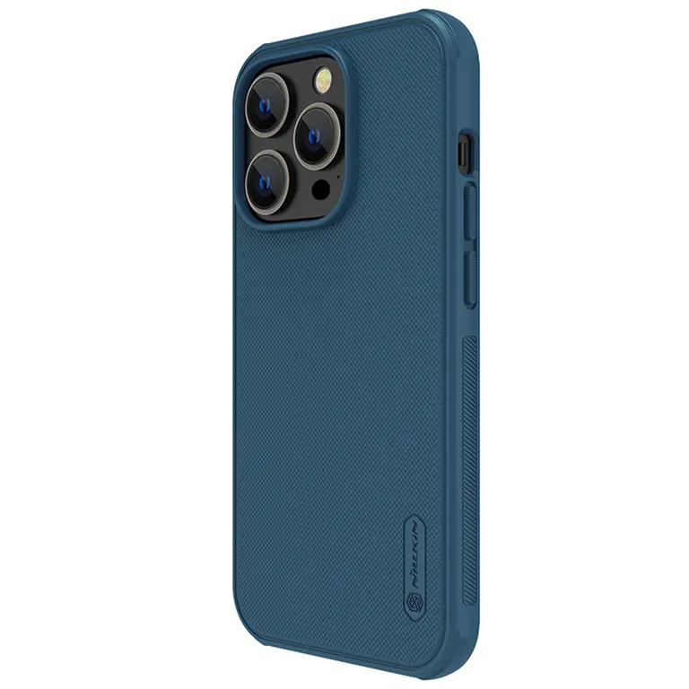 Nillkin Super Frosted PRO mágneses Zadní Kryt pro Apple iPhone 14 PRO MAX kék tok