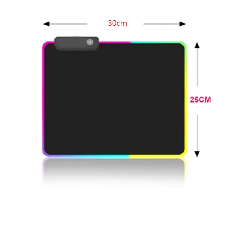 RGB asztali egérpad 30 x 25 x 0.4 cm