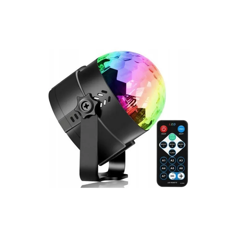 RGB LED diszkógömb projektor + távirányító