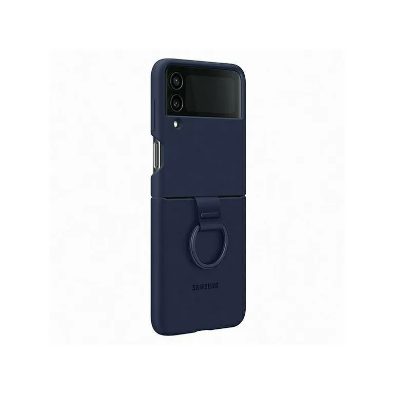 Samsung EF-PF721TNEGWW Z Flip 4 navy blue/navy Szilikon borító gyűrű tok