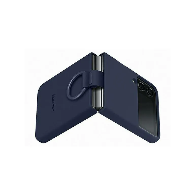 Samsung EF-PF721TNEGWW Z Flip 4 navy blue/navy Szilikon borító gyűrű tok