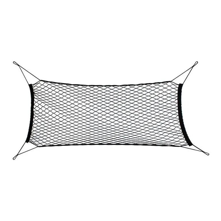 Rugalmas csomagtartó háló, 114x61 cm (152 cm-ig nyújtható), fekete