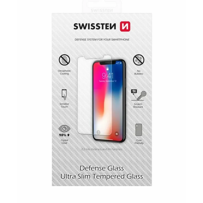 Swissten - 0,3 mm kijelzővédő üveg iPhone 13/13 Pro