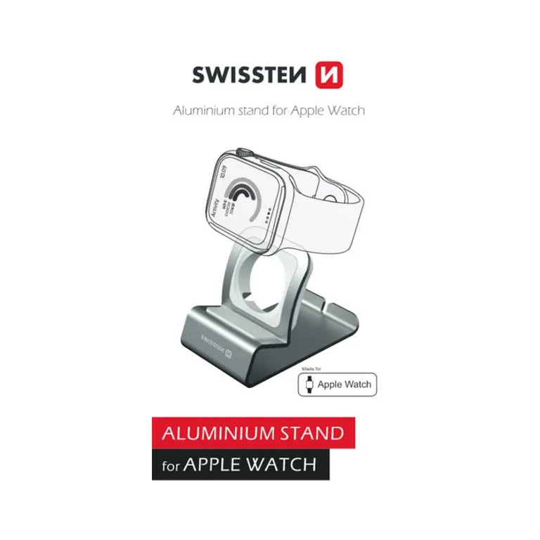 Swissten - állvány iWatch-hoz, ezüst