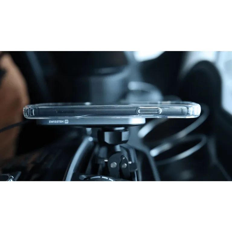 Swissten - Clear Jelly MagStick tok iPhone 12 Pro Max, átlátszó
