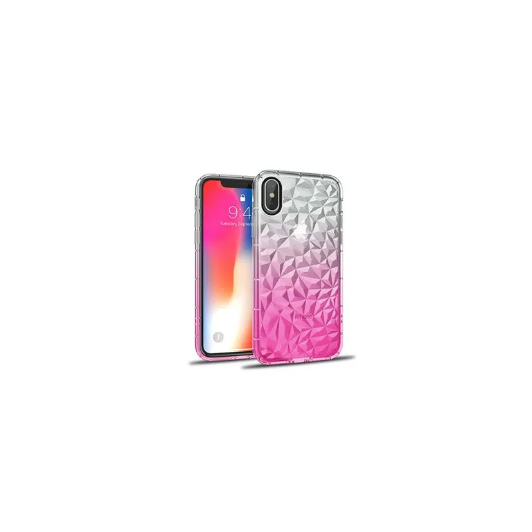 Swissten - Crystal tok Apple IPhone X pink