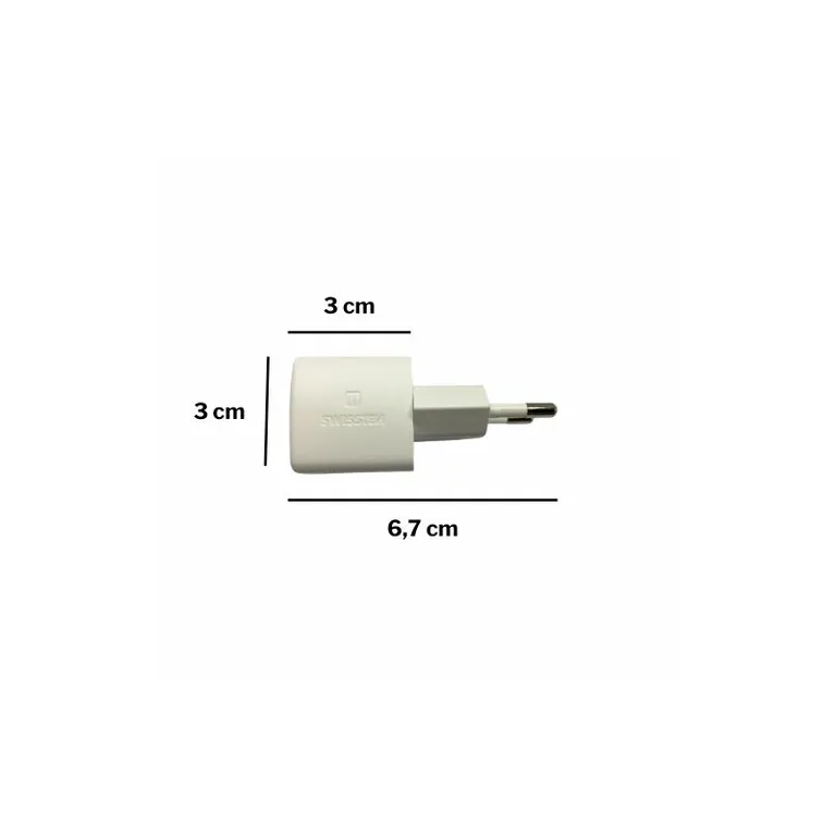 Swissten - GaN mini hálózati töltőadapter, USB-C, 25W, PowerDelivery