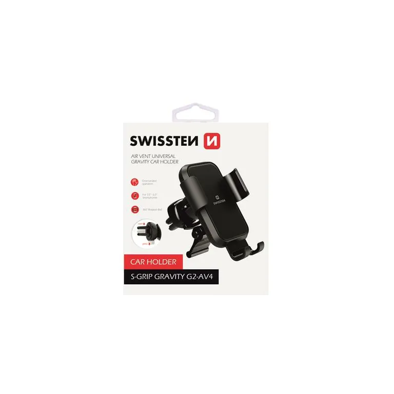 Swissten - Gravitációs autós tartó szellőzőrácsra, G2-AV4