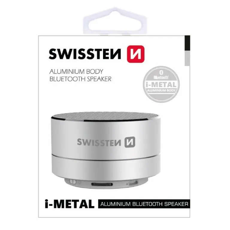 Swissten - i-Metal ezüst bluetooth hangszóró