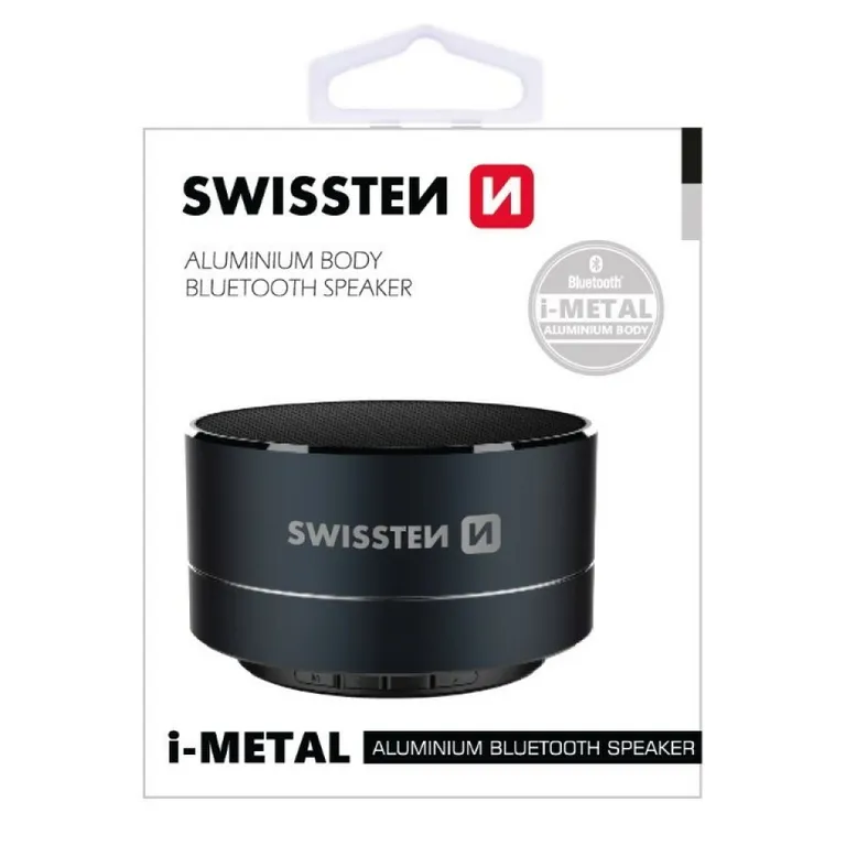 Swissten - i-Metal fekete bluetooth hangszóró