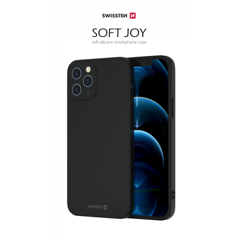 Swissten - Soft Joy szilikon tok iPhone 14 Pro, fekete