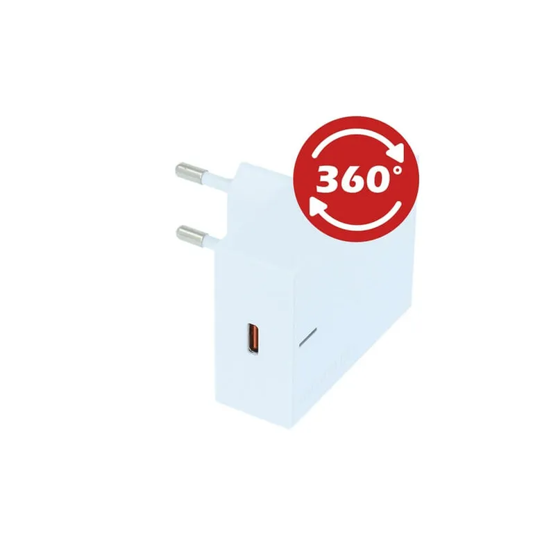 Swissten - USB-C Power Delivery 3.0 hálózati töltő adapter iPhone-hoz, 18W, fehér - Image 2
