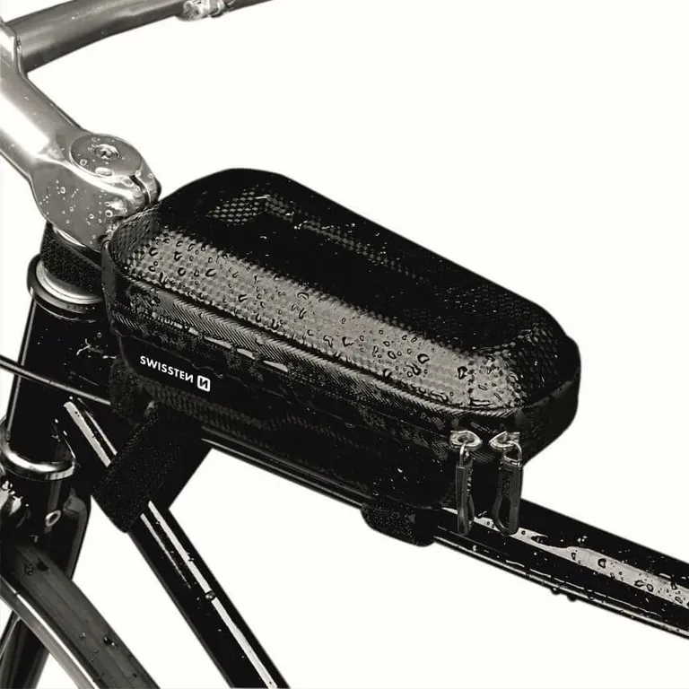 Swissten - vízálló, kerékpáros keményborítású telefontartó táska XL