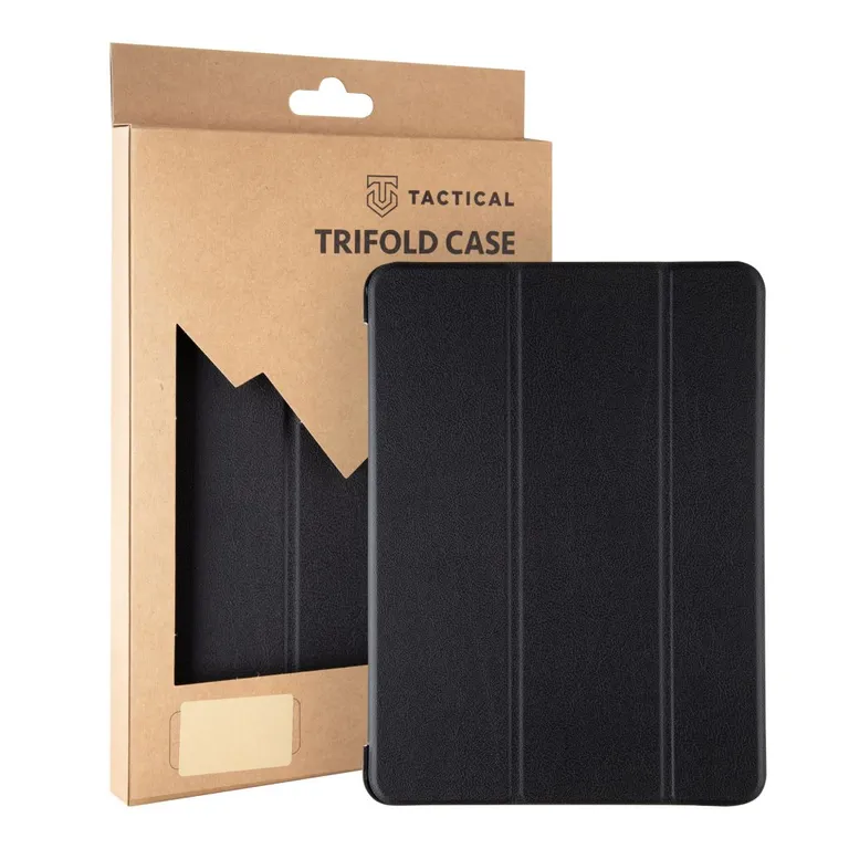 Tactical Book Tri Fold Case for Lenovo TAB M9 (TB-310) fekete