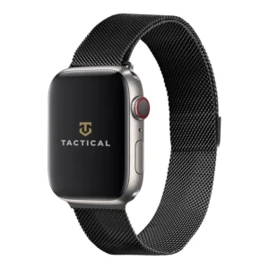 Taktikai 333 Loop mágneses fémszíj Apple Watch 1/2/3/4/4/5/6/7/8/7/8/7/8/SE 38/40/41mm Fekete