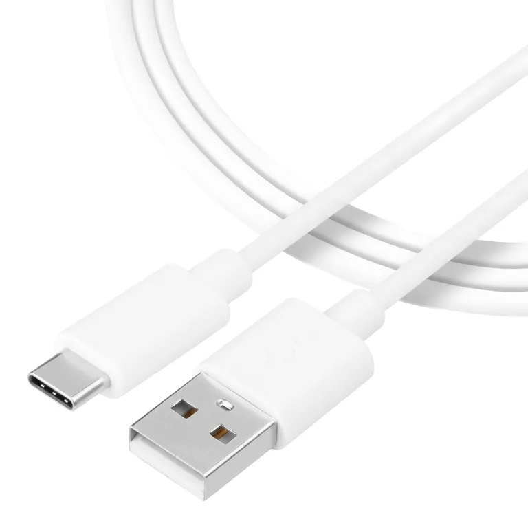 Taktikai sima menetes kábel USB-A/USB-C 0,3m fehér