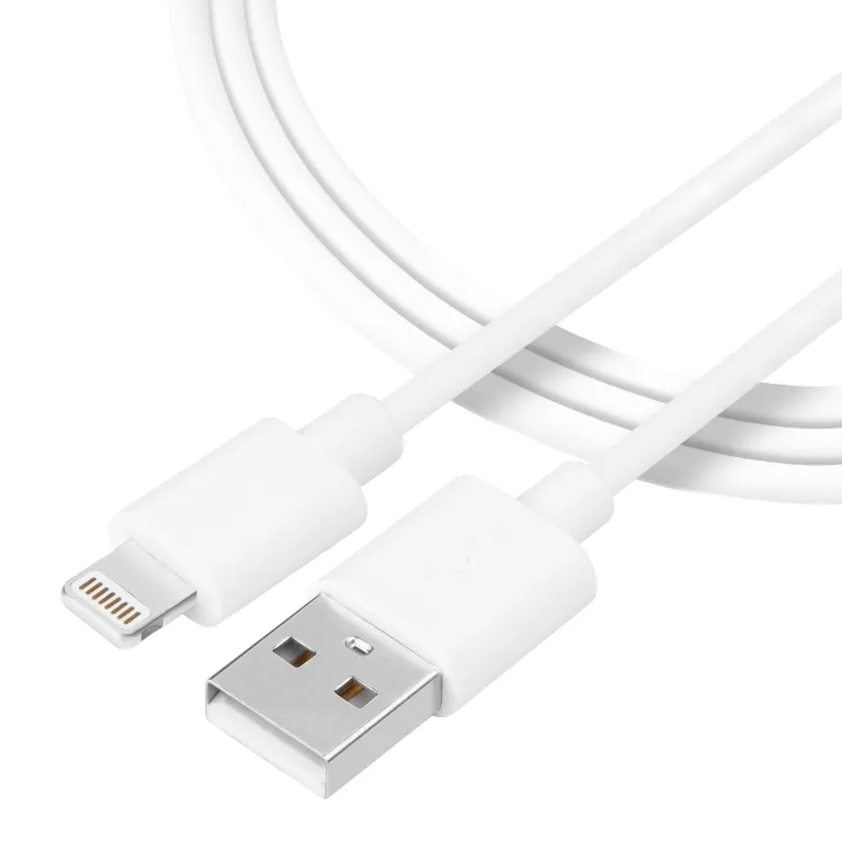 Taktikai sima menetes kábel USB-A / villám 1m fehér