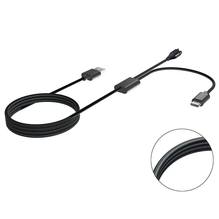 Taktikai USB töltő- és adatkábel 2in1 Garmin Fenix 7 + USB-C számára - Image 2