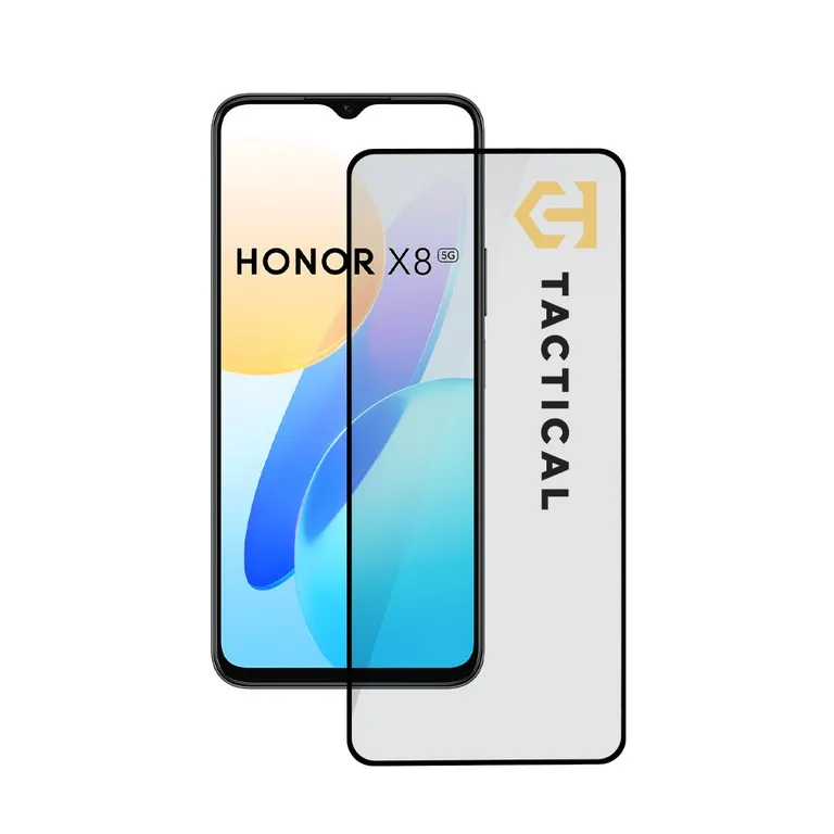 Taktikai üvegpajzs 5D sklo pro Honor X8 5G/X6 4G/70 Lite fekete