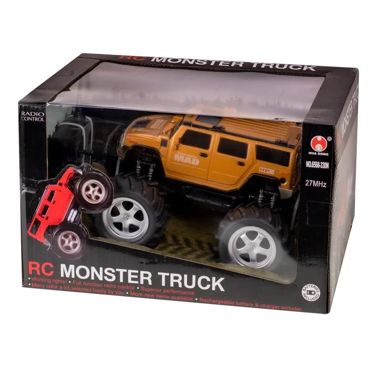 Távirányítós RC autó, 6568-330N Monster Truck 1:14 arany