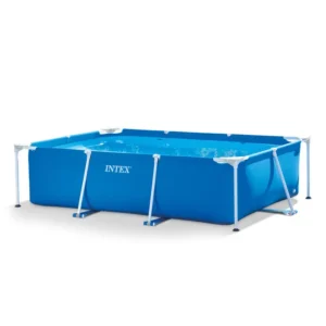 INTEX fémvázas medence, 220x150 cm, kék
