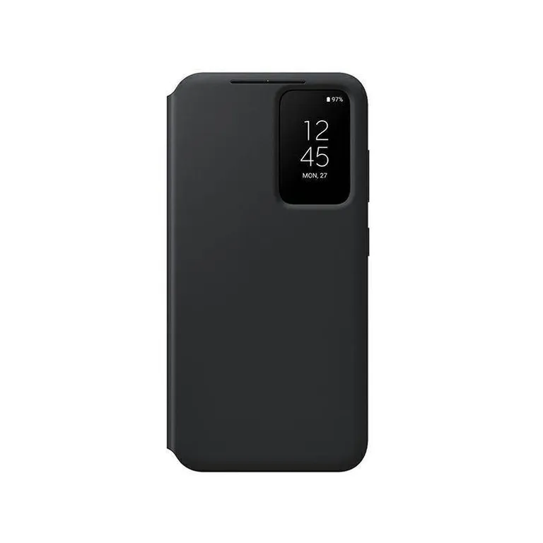 tok Samsung EF-ZS916CB S23+ S916 czarny/fekete Smart View pénztárca tok