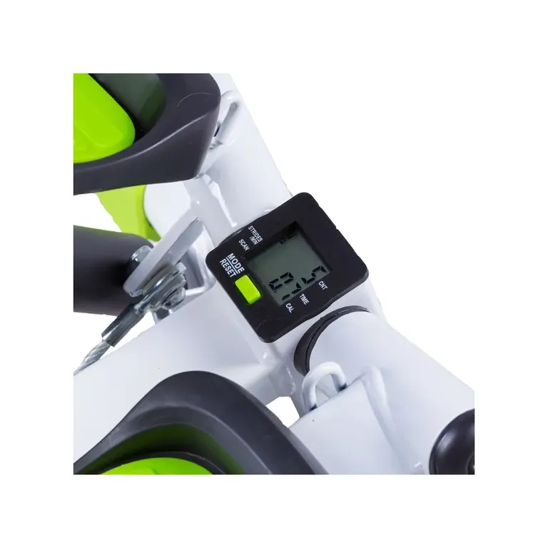 ModernHome mini taposógép rugalmas kötelekkel, számlálóval, TWIST rendszer, 40x40x23 cm, fehér-zöld