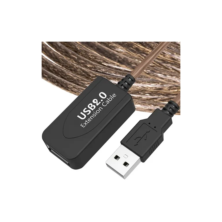 USB hosszabbító kábel, 10 m, USB 2.0 átjátszó