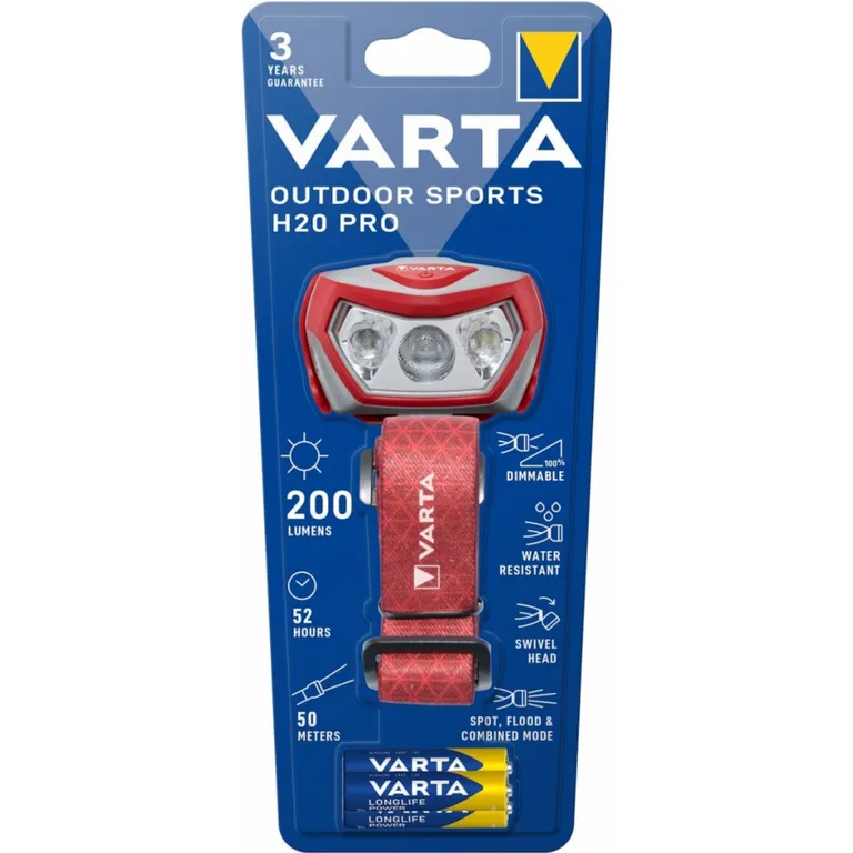 Varta Outdoor Sports H20 Pro fejlámpa