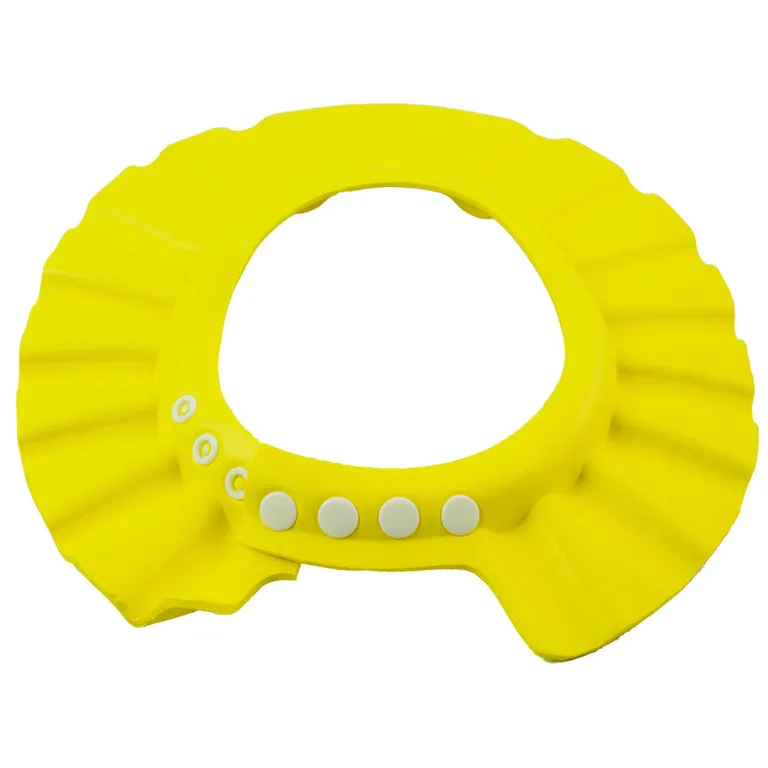 Védő körkörös fürdősapka babáknak sárga színű