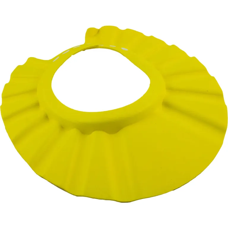Védő körkörös fürdősapka babáknak sárga színű