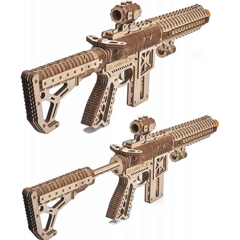 Wood Trick -  AR-T gépfegyver 3D fa mechanikus modell