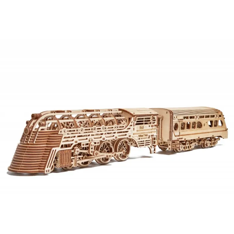 Wood Trick -  Atlantic Express vonat 3D fa mechanikus modell
